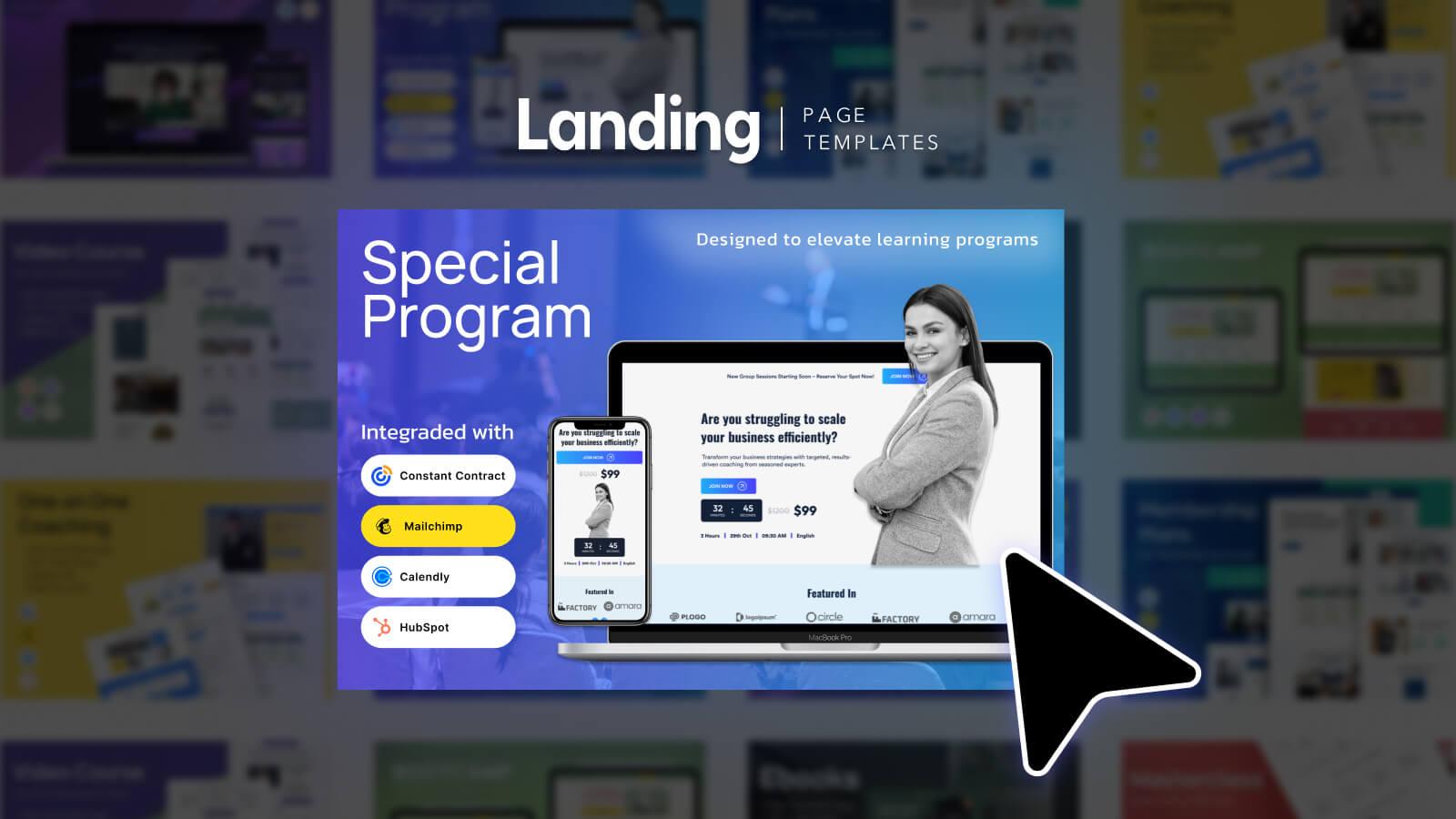 Landing Page Inspiration to create effective, client-converting pages.