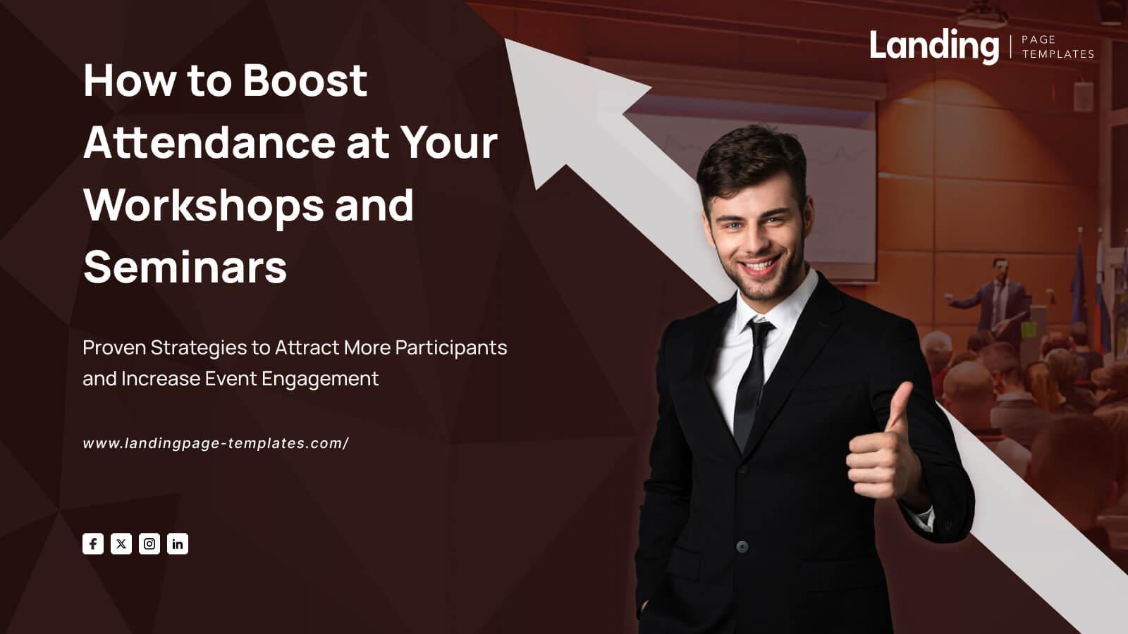 Customizable landing page templates to boost event registrations.