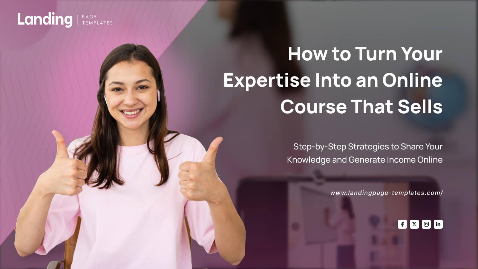 Customizable landing page templates for online courses to boost conversions and lead generation