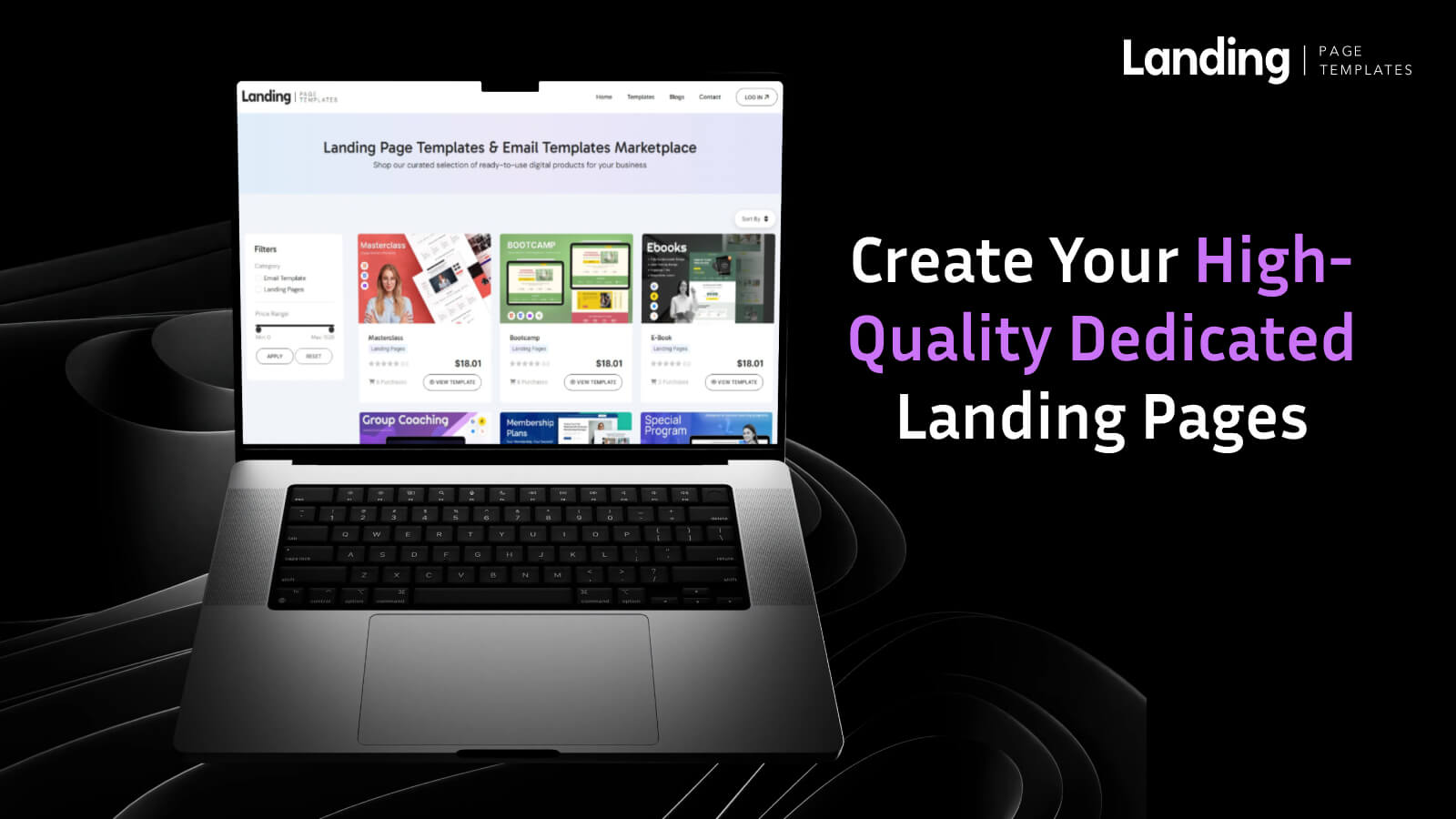 Illustration of an effective landing page design