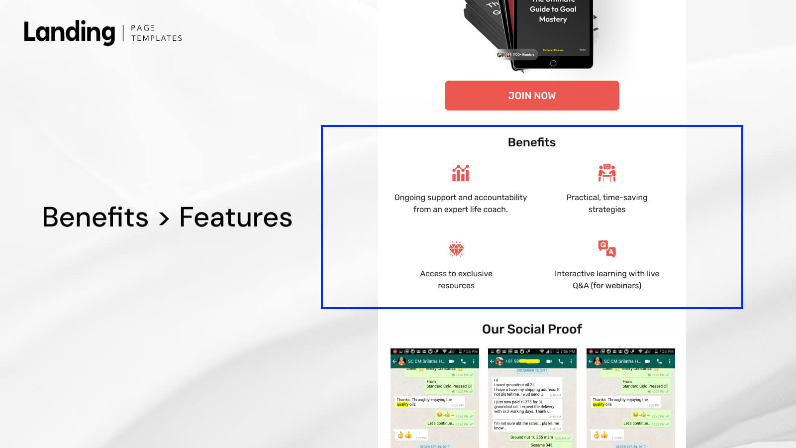 Effortlessly create email templates in HTML with custom layouts to align with your coaching brand and message.