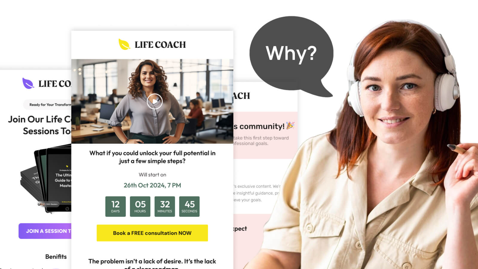 Email Marketing Templates for Coaches example.