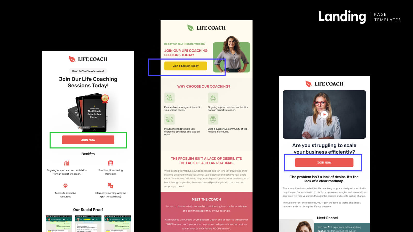 Creative and customizable Figma email designs for impactful email marketing in life coaching and beyond.