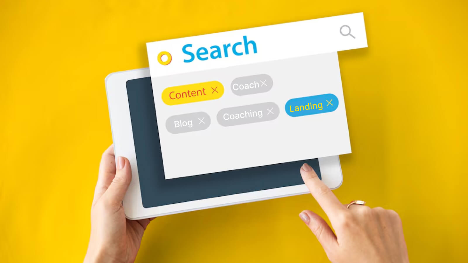 Life coach landing page featuring calls to action.