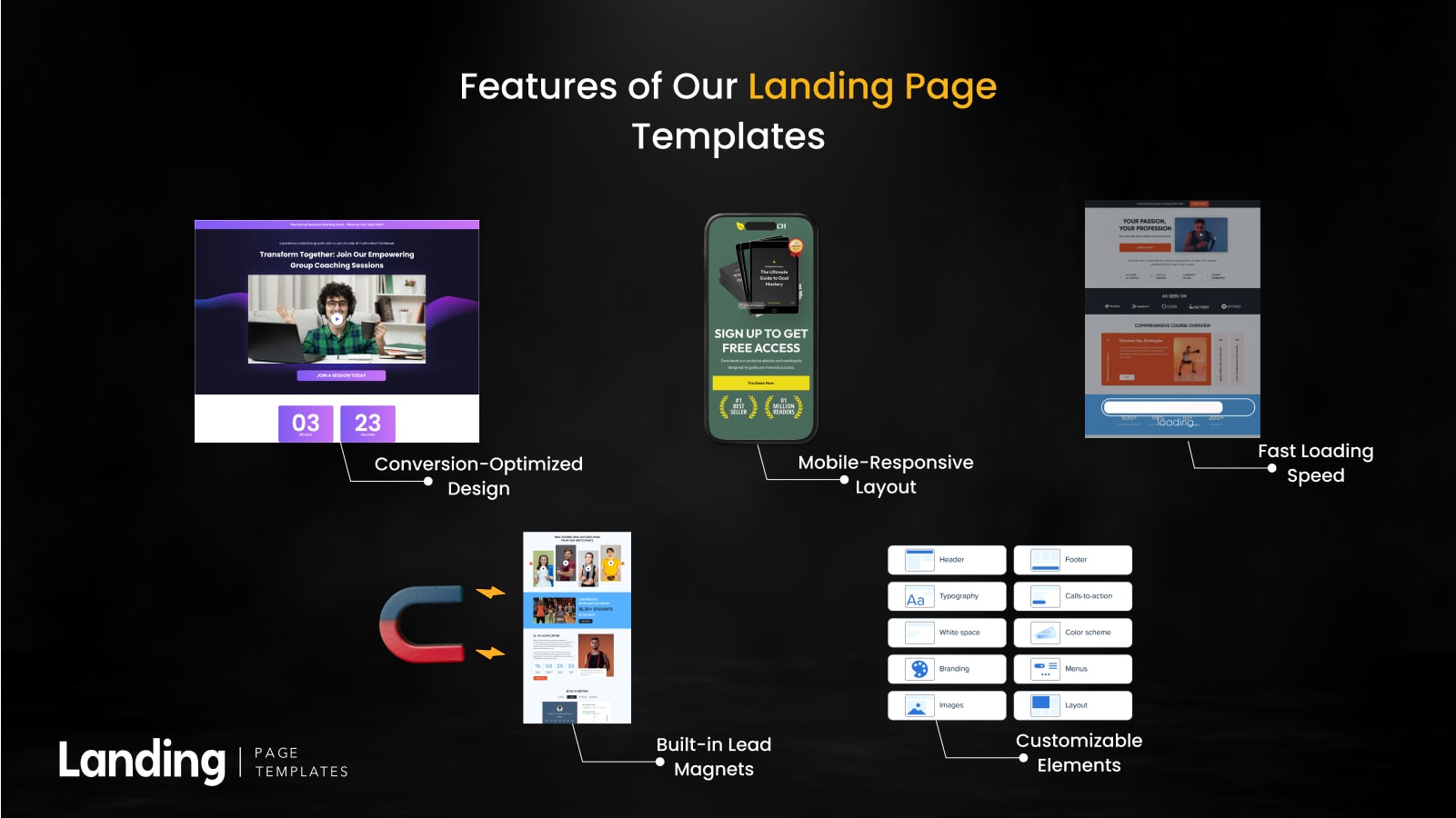 mailchimp landing page templates