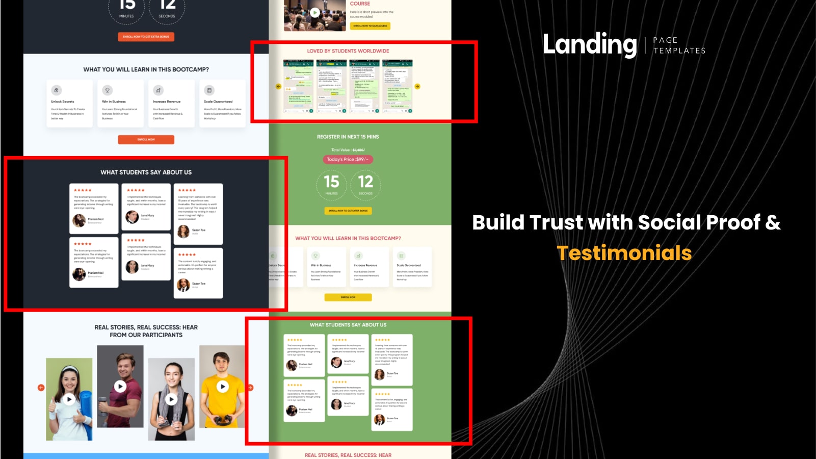 responsive mailchimp landing page